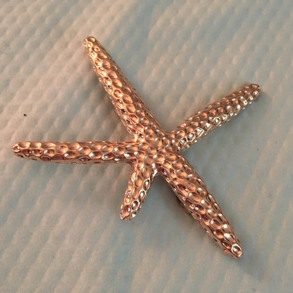 Gold Starfish Beach Decorative Hair Clip